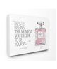 Beauty Begins Fashion Perfume Canvas Wall Art