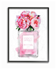 Glam Perfume Bottle V2 Flower Silver Pink Peony Framed Giclee Art
