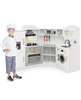 Corner Kids Play Kitchen with Washing Machine and Ice Maker