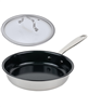 Alva Maestro Nonstick Stainless Steel Frying Pan with Glass Lid 11"