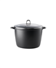 Cuisine::pro 11.5qt black granite cast aluminum stockpot.