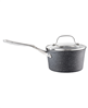 Cuisine::Pro Ironroc 1.5qt cast aluminum saucepan in black.