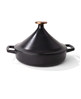 Alva Nori 3qt Moroccan tagine in black with bronze gold knob - 20% off.
