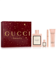 Gucci 4-pc. Bloom Eau de Parfum gift set includes a 1.0 fl. oz. Eau de Parfum, a 0.3 fl. oz. Eau de Parfum, and 1.0 fl. oz. each of Body Lotion and Shower Gel.