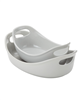 Rachael Ray 2-pc. oval baker set in light sea salt gray.