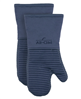 Ribbed Silicone Cotton Twill Oven Mitt, Set of 2