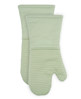 Ribbed Silicone Cotton Twill Oven Mitt, Set of 2 - Fennel