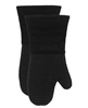 All-Clad set of 2 black ribbed silicone cotton twill oven mitts - 20% off.