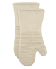 Ribbed Silicone Cotton Twill Oven Mitt, Set of 2 - Almond