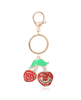 Cherry Pave Charm Keychain