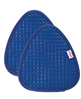 T-fal blue silicone waffle pot holders, set of 2.