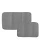T-Fal Microfiber Dish Drying Mat Reverses to Mesh, Set of 2 - Pebble