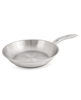 BergHOFF 9.5" belly shape stainless steel fry pan - silver.