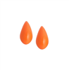 Sohi women's small orange teardrop stud earrings.