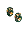 Sohi women's green dragonfly stud earrings.