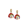 Sohi Women's Hana Red Drop Earrings - discounted.