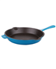 BergHOFF Neo 10" blue cast iron fry pan.