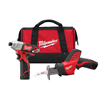 M12 12V Lithium-Ion Cordless Impact Driver/HACKZALL Combo Kit (2-Tool) with Two 1.5 Ah Batteries, Charger, Tool Bag