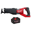 M18 FUEL 18V Lith-Ion Brushless Cordless Super SAWZALL Reciprocating Saw w/M18 REDLITHIUM FORGE XC 8.0 Ah Battery Pack