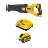 60V max cordless brushless reciprocating saw with 9.0Ah battery and charger.