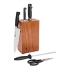 Zwilling Four Star 7-pc knife block set in brown.