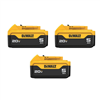 3-pack of 20V max lithium-ion 5.0Ah batteries.