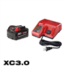 M18 18V 3.0Ah battery with multi-voltage charger kit.