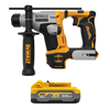 Atomic 20V max cordless brushless 5/8 in. SDS plus hammer drill with POWERSTACK 3.5 Ah battery.