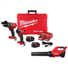 M18 FUEL 18V Lithium-Ion Brushless Cordless Hammer Drill and Impact Driver Combo Kit and M18 FUEL Blower