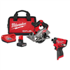 12V Lithium-Ion Brushless 5-3/8 in. Cordless Circular Saw Kit w/ Impact Driver and Batteries
