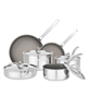 Viking Pure Glide 10-pc. stainless steel cookware set - silver.