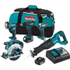 Makita 18V LXT 5-tool cordless combo kit - XT505, on sale.