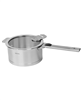 1 qt. stainless steel saucepan set with handles - silver.