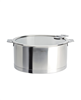 2-quart stainless steel saucepan with lid - silver.