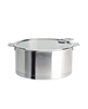 1 quart stainless steel strainer saucepan with lid - silver.