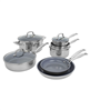 Clad H3 Ceramic Nonstick 10-Piece Stainless Steel Ceramic Nonstick Cookware Set