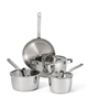 Tempo Tri-Ply Base Stainless Steel 7-Pc. Cookware Set with Glass Lids