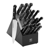 20-pc Henckels Solution self-sharpening knife block set.