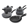 Henckels Everlift 10-pc nonstick aluminum cookware set.