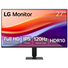 LG - 27" IPS FHD 120Hz Monitor with HDR10 (HDMI) - Black