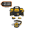 20V Lithium-Ion Cordless 2-Tool Combo Kit and Brushless 6-1/2 in. Circular Saw