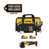 20V MAX Lithium-Ion Cordless 2-Tool Combo Kit and 4.5 in. Small Angle Grinder with (2) 4.0 Ah Batteries, Charger and Bag