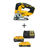 20V MAX XR Cordless Brushless Jigsaw with 6.0 Ah and 4.0 Ah Starter Kit