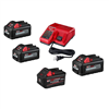 M18 18V Lith-Ion REDLITHIUM FORGE 6.0 Ah Battery Pack w/ (3) 6.0 Ah High Output Battery & Charger Kit