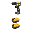 Atomic 20V max brushless cordless 1/2" drill driver with (2) 5.0Ah batteries.