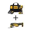 20V Lithium-Ion Cordless Compact 1/2 in. Drill/Driver Kit and Oscillating Tool with 2Ah Battery and Charger