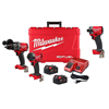 M18 FUEL 18V Lith-Ion Cordless Hammer Drill & Impact Driver Combo Kit (3-Tool) w/ 2 Batteries & 1/4 in. Impact Driver