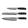 Henckels 3-pc Damascus chef knife set.