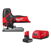 M12 12V fuel cordless jig saw with XC5.0 starter kit.