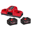 Get a 2-pack of M18 18V Lithium-Ion REDLITHIUM FORGE 8.0 Ah Batteries with M18 Dual Bay Super Charger.